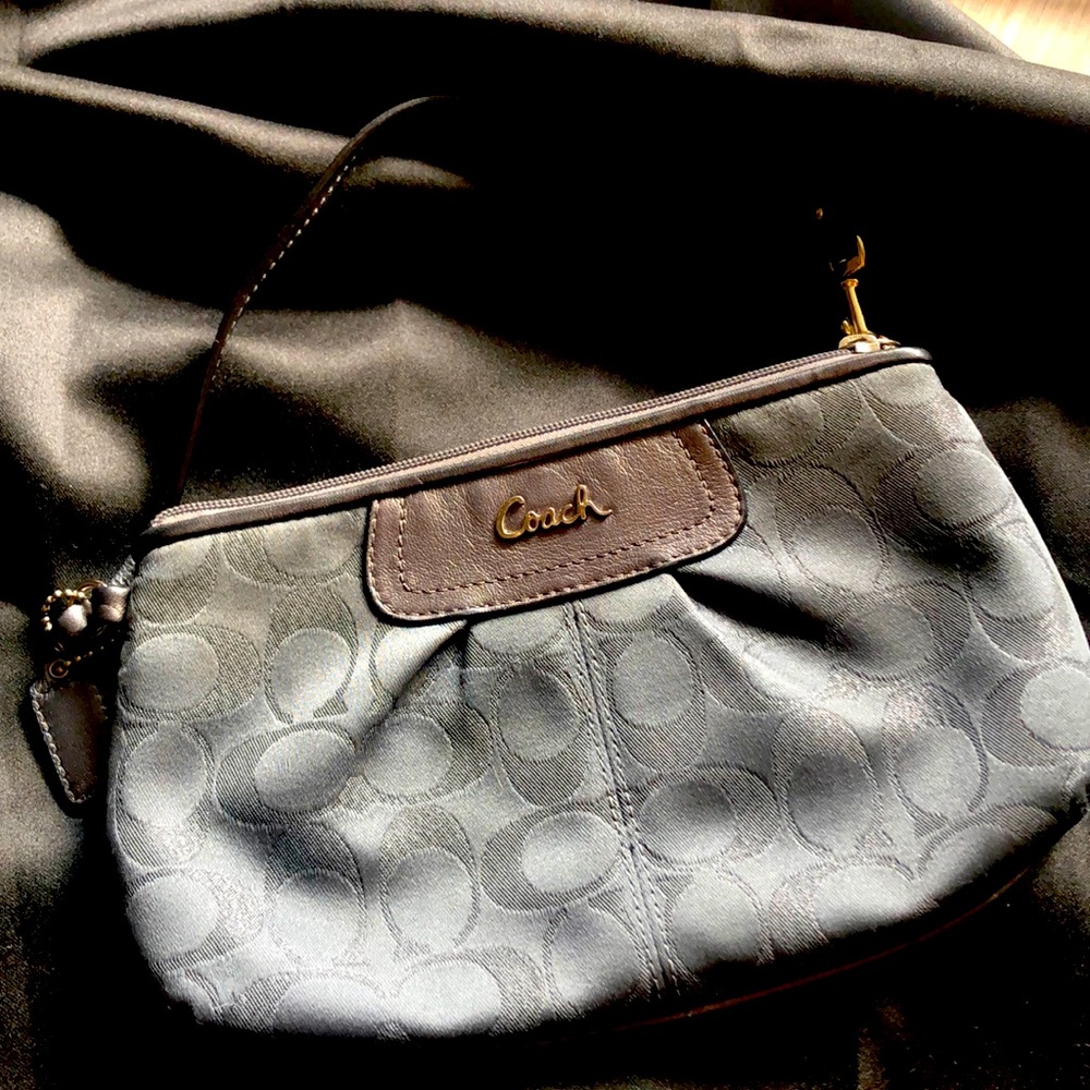 Authentic Coach Signature wristlet